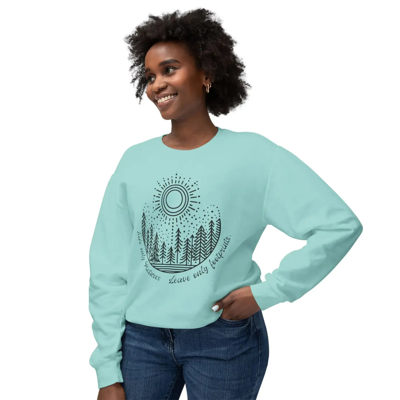 Lightweight Crewneck Sweatshirt - Nature Lovers Unisex - DipaliZ