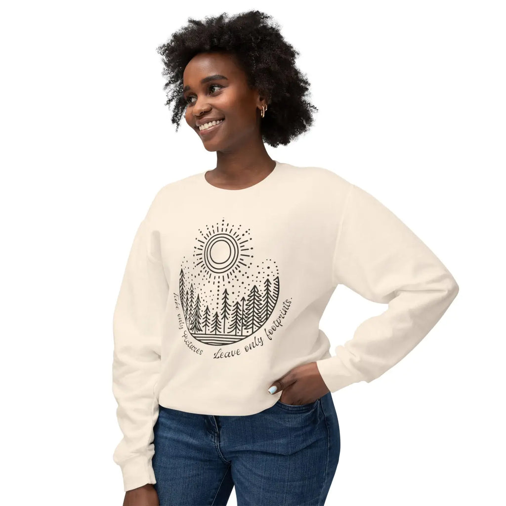 Lightweight Crewneck Sweatshirt - Nature Lovers Unisex - DipaliZ