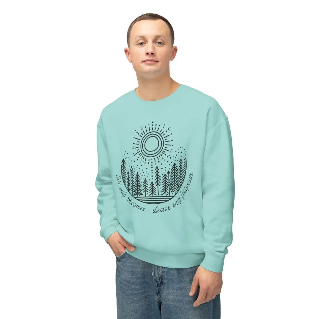 Lightweight Crewneck Sweatshirt - Nature Lovers Unisex - DipaliZ