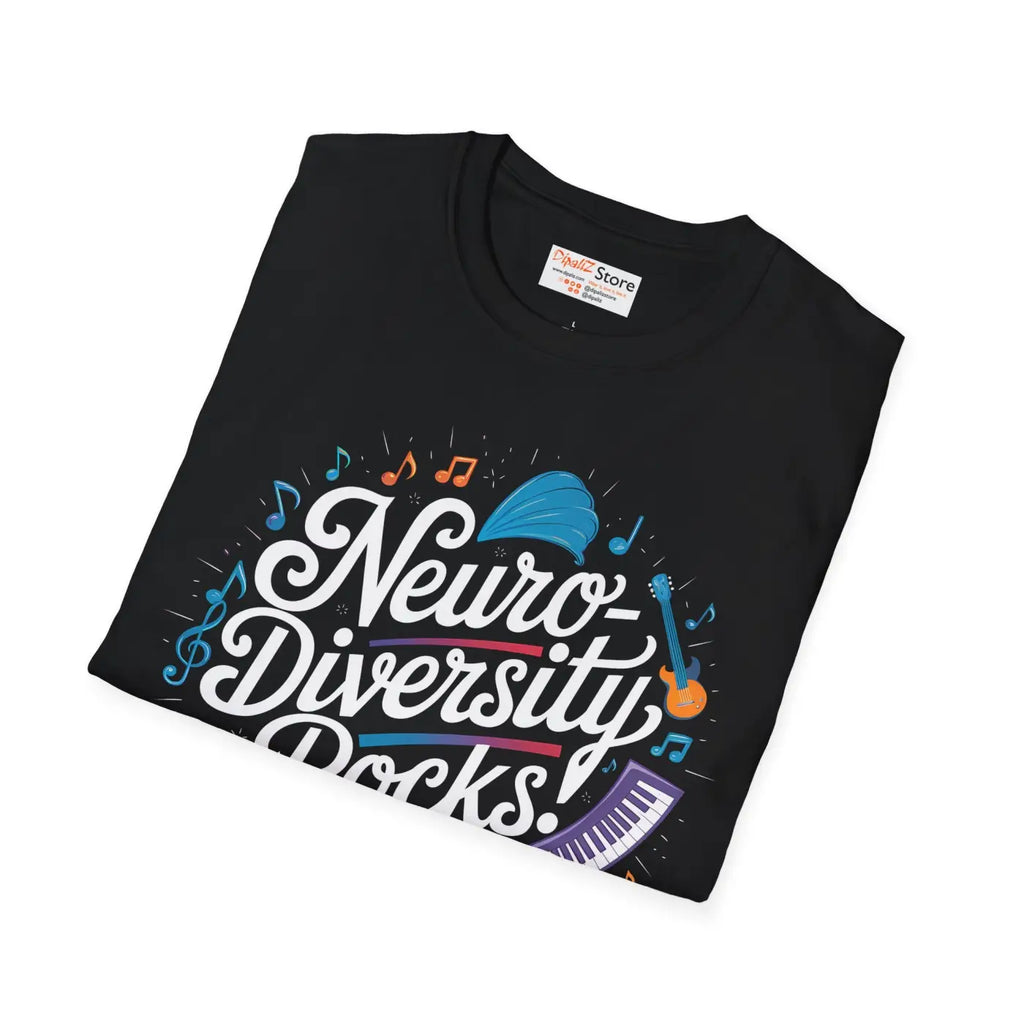 Neurodiversity Rocks Unisex Softstyle Cotton T-Shirt - DipaliZ