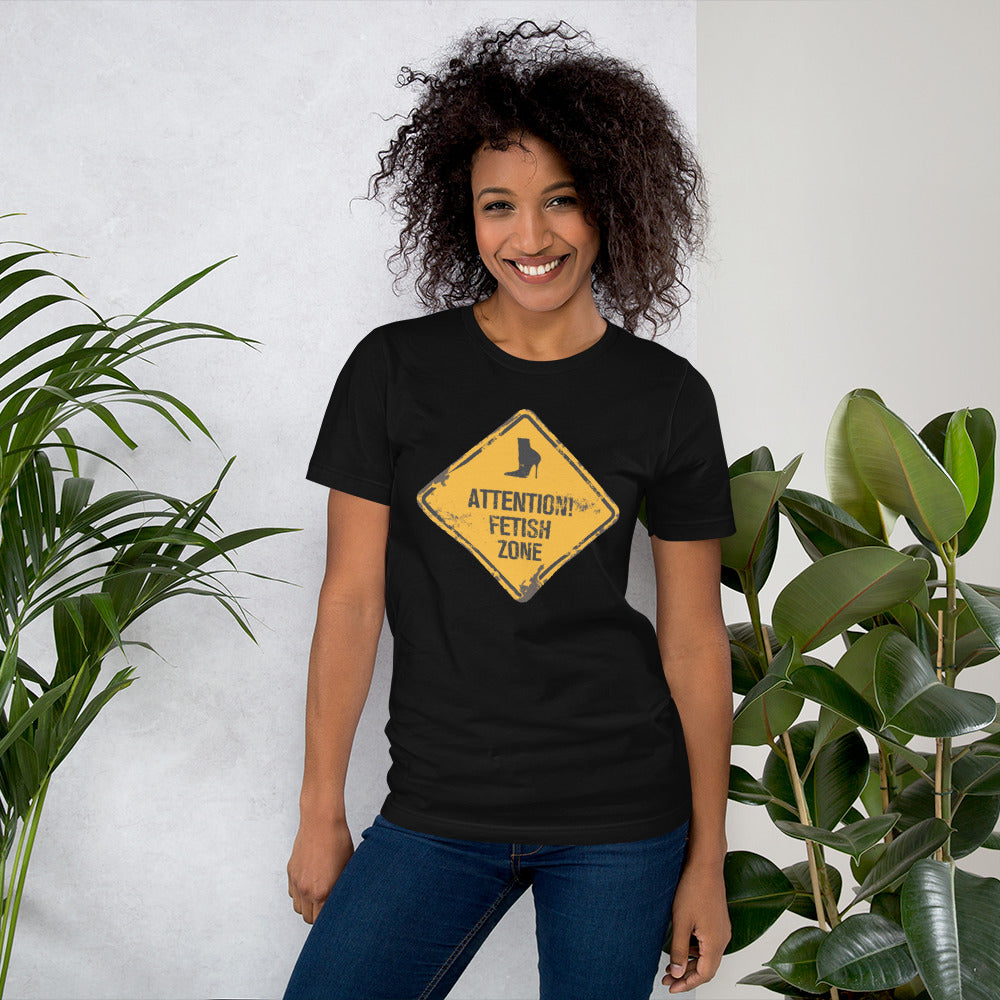 Attention Fetish Zone Short-Sleeve Unisex T-Shirt
