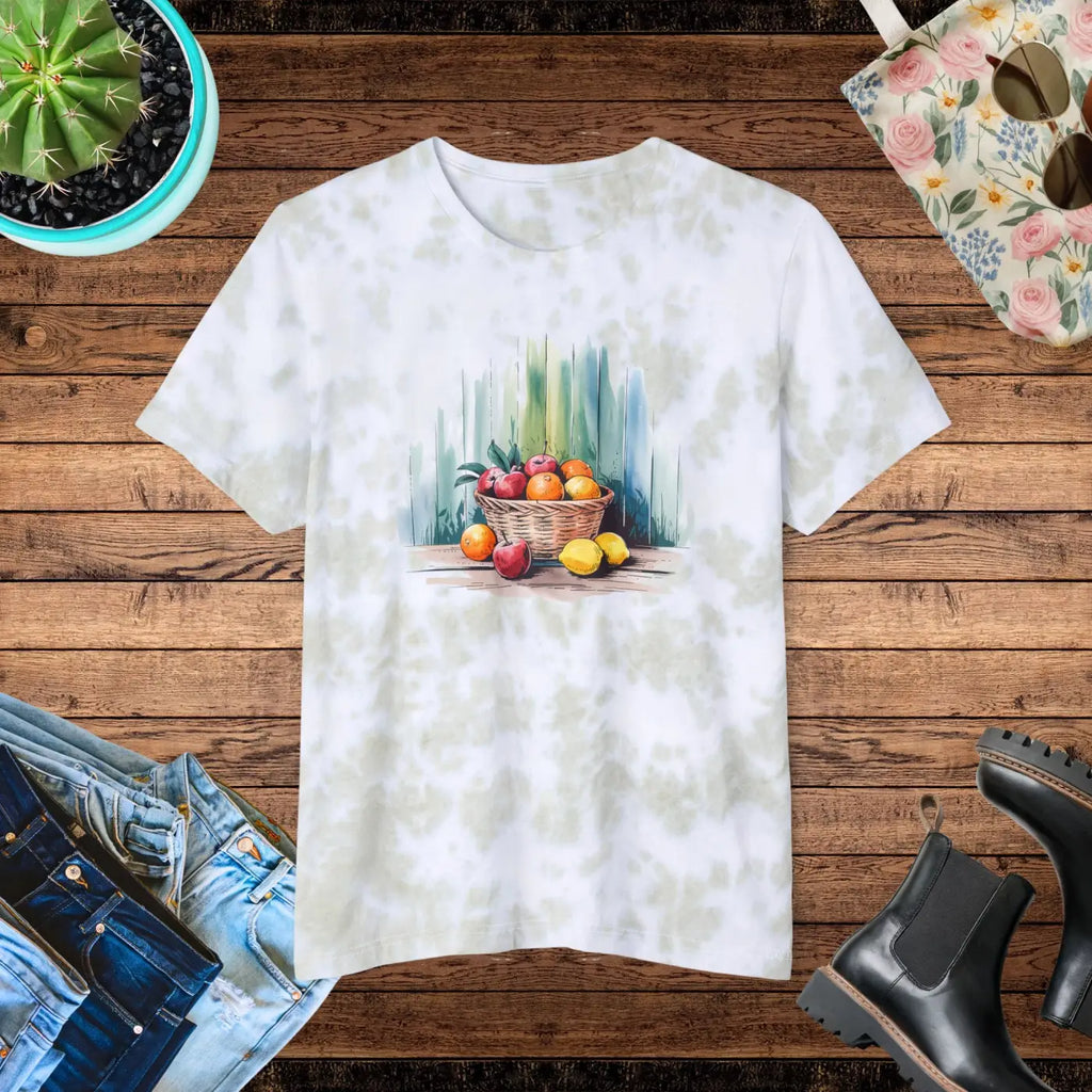 Vibrant Tie-Dye Tee - Fruit Basket Summer Festival - DipaliZ
