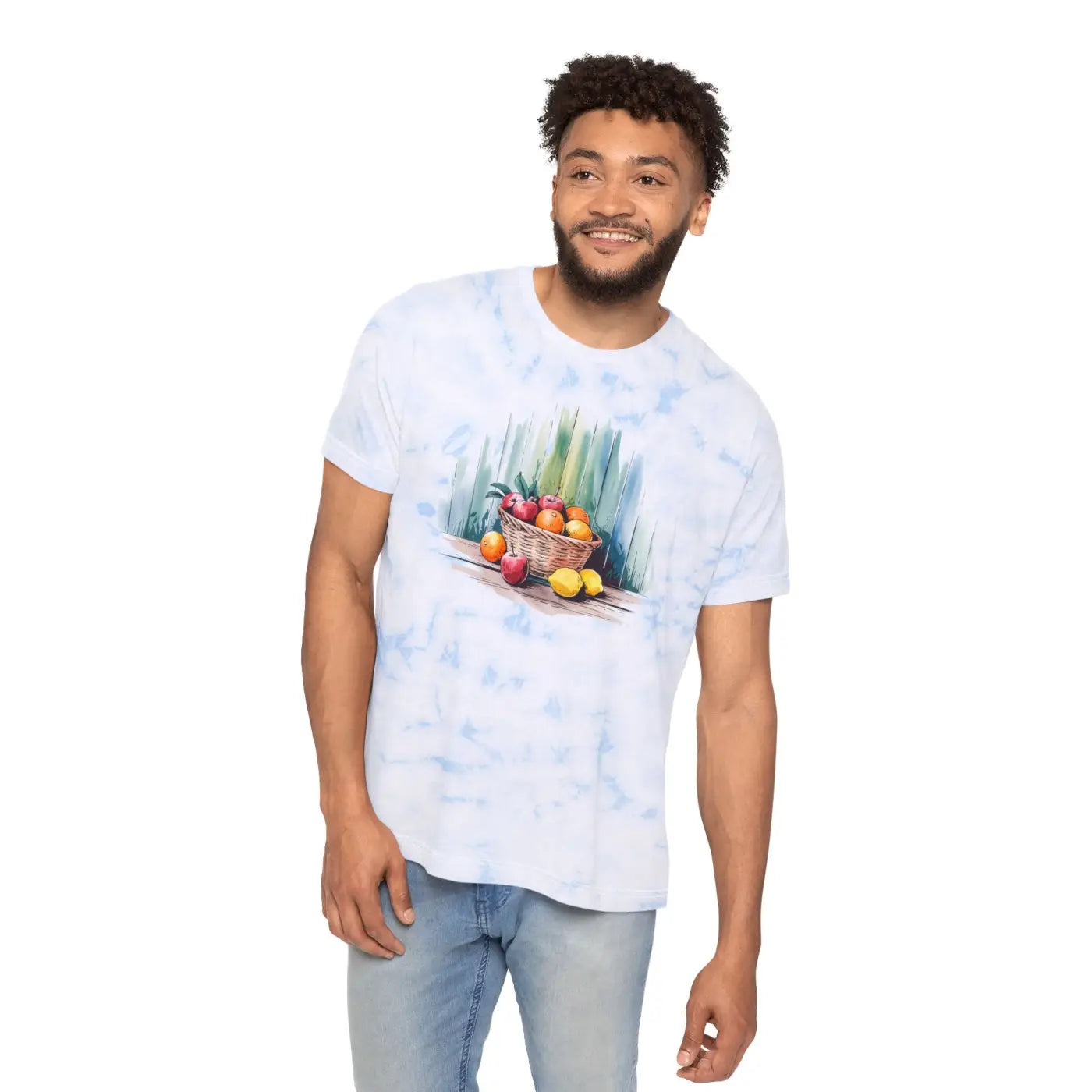 Vibrant Tie-Dye Tee - Fruit Basket Summer Festival - DipaliZ