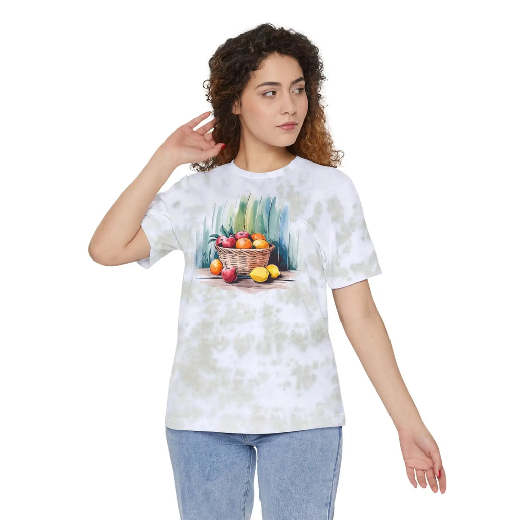Vibrant Tie-Dye Tee - Fruit Basket Summer Festival - DipaliZ
