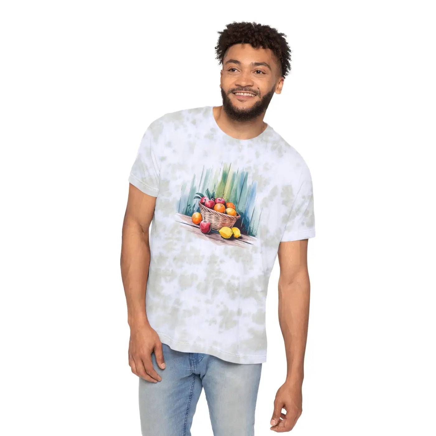 Vibrant Tie-Dye Tee - Fruit Basket Summer Festival - DipaliZ