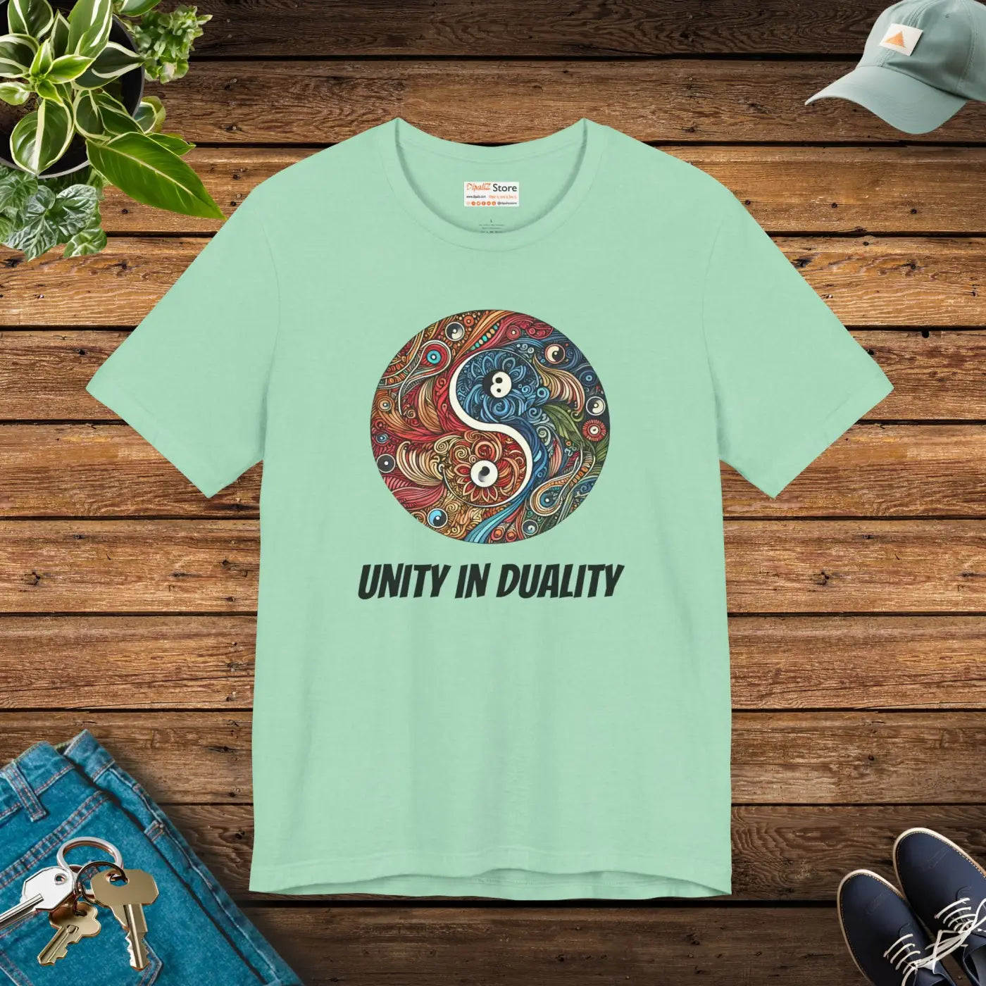 Yin Yang Unisex Tee - Comfort and Style - DipaliZ