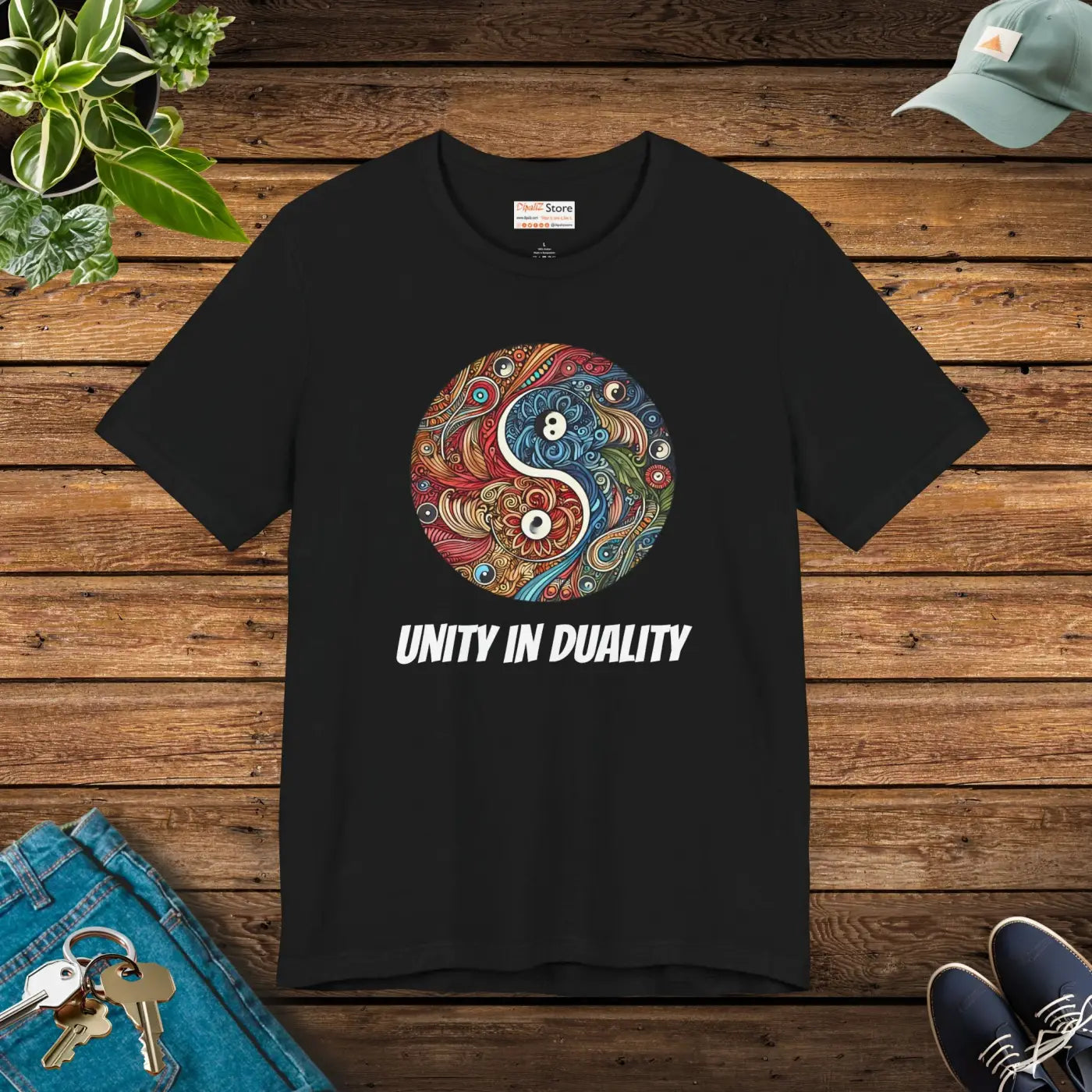 Yin Yang Unisex Tee - Comfort and Style - DipaliZ