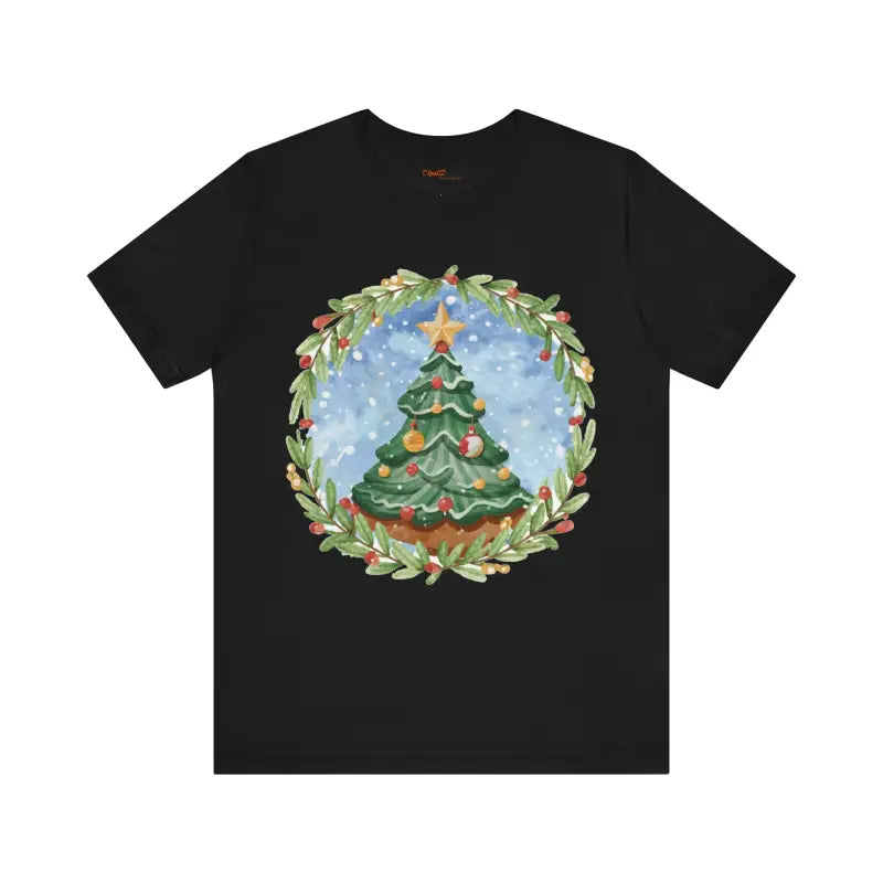 Christmas Tree Jersey Short Sleeve Tee - Festive Unisex - DipaliZ