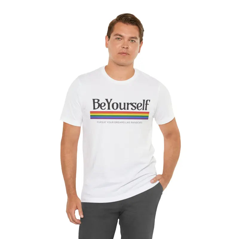 Rainbow Dreams Pride Tee - Vibrant Spirit Statement - DipaliZ