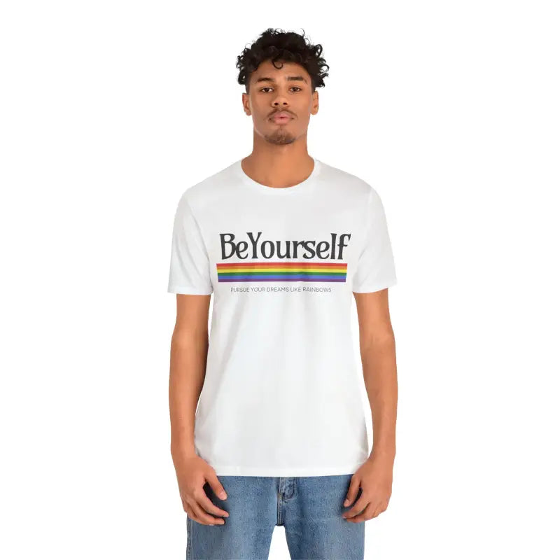 Rainbow Dreams Pride Tee - Vibrant Spirit Statement - DipaliZ