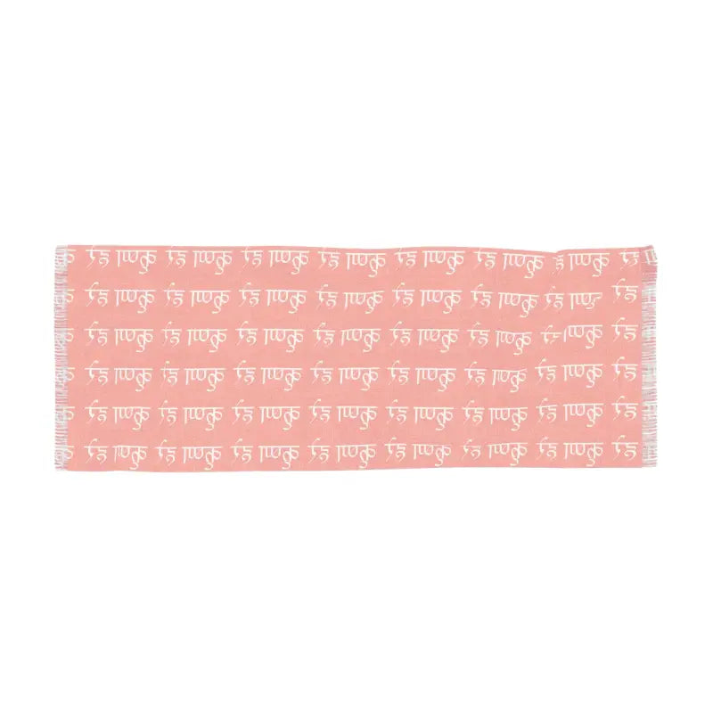 Krishna Pattern Scarf - Hare Krishna Polyester Design - DipaliZ