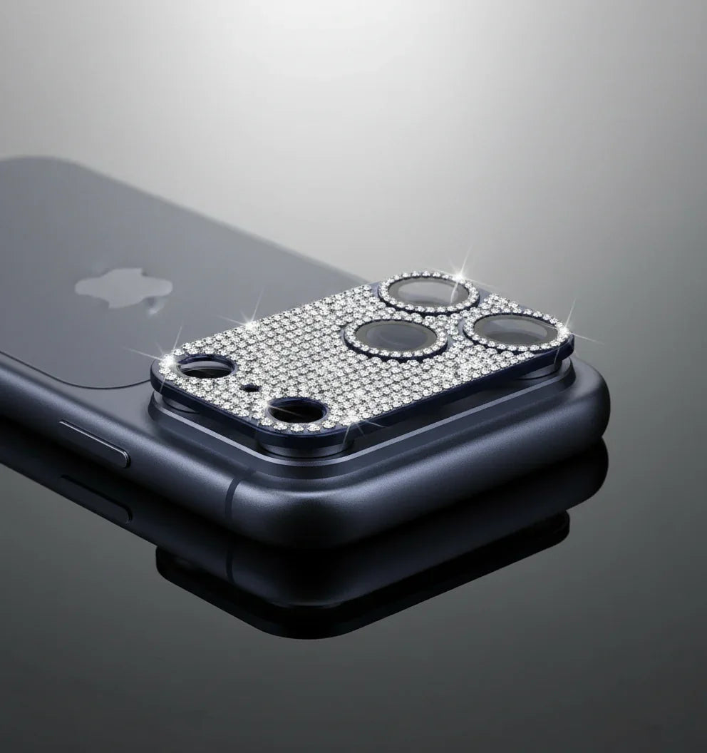 iPhone 17 Pro Camera Lens Protector – 9H Tempered Glass, Dark Blue