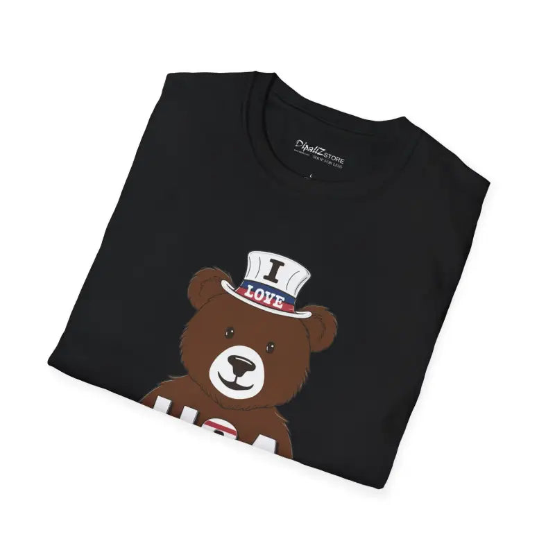 Independence Day Tee - Bear with USA Pride Design - DipaliZ