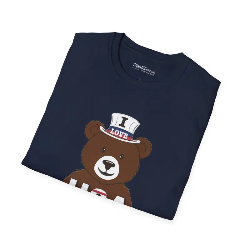 Independence Day Tee - Bear with USA Pride Design - DipaliZ