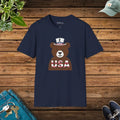Independence Day Tee - Bear with USA Pride Design - DipaliZ