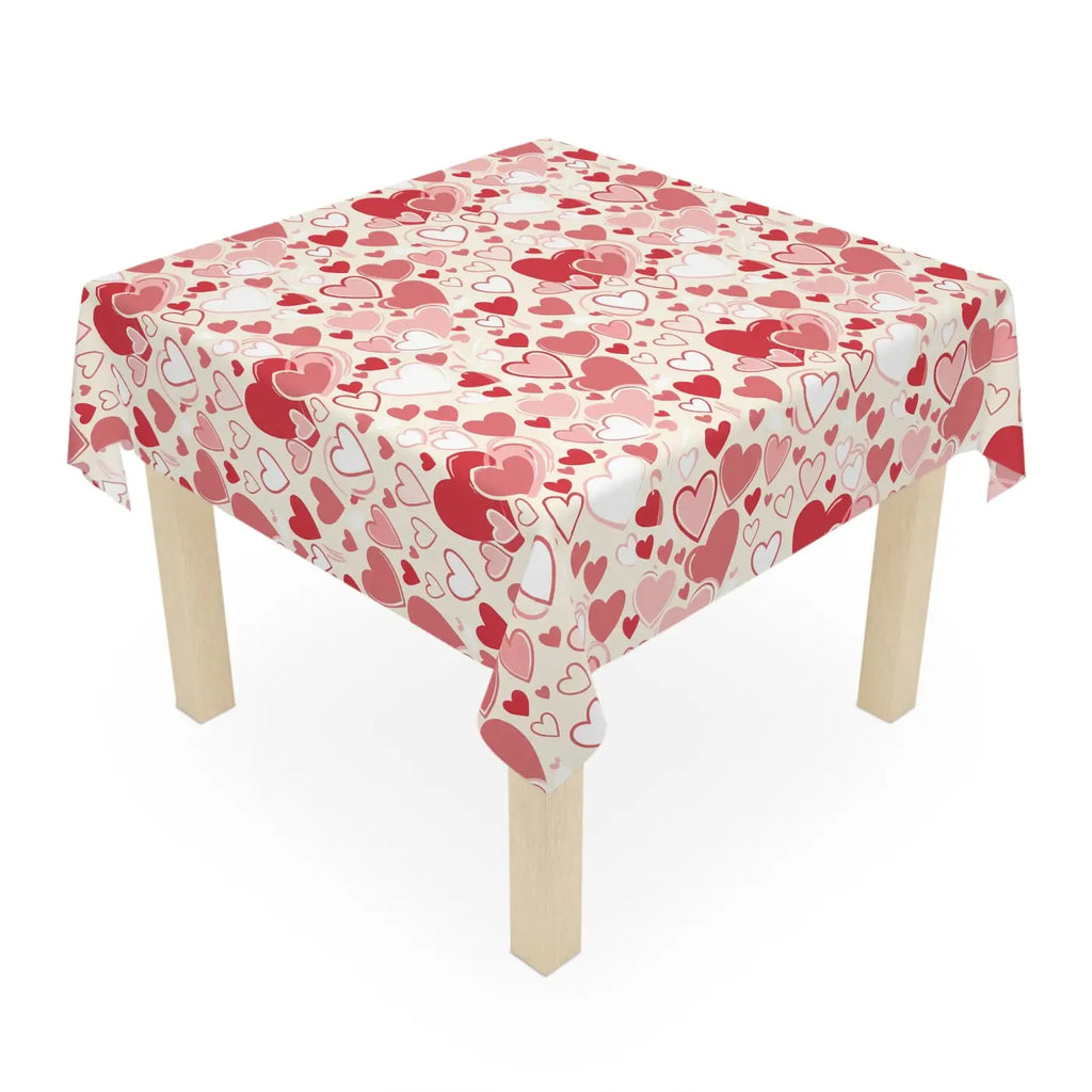 Heart Pattern Tablecloth - Affordable Joy in Durable Polyester - DipaliZ