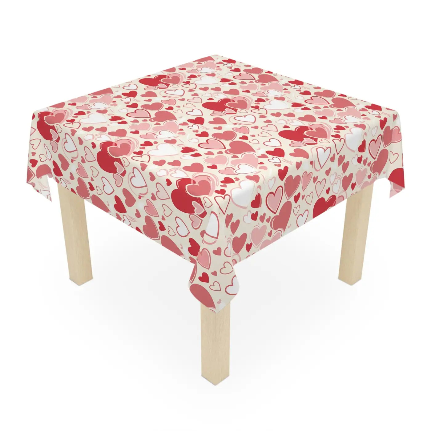 Heart Pattern Tablecloth - Affordable Joy in Durable Polyester - DipaliZ