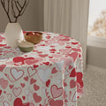 Heart Pattern Tablecloth - Affordable Joy in Durable Polyester - DipaliZ