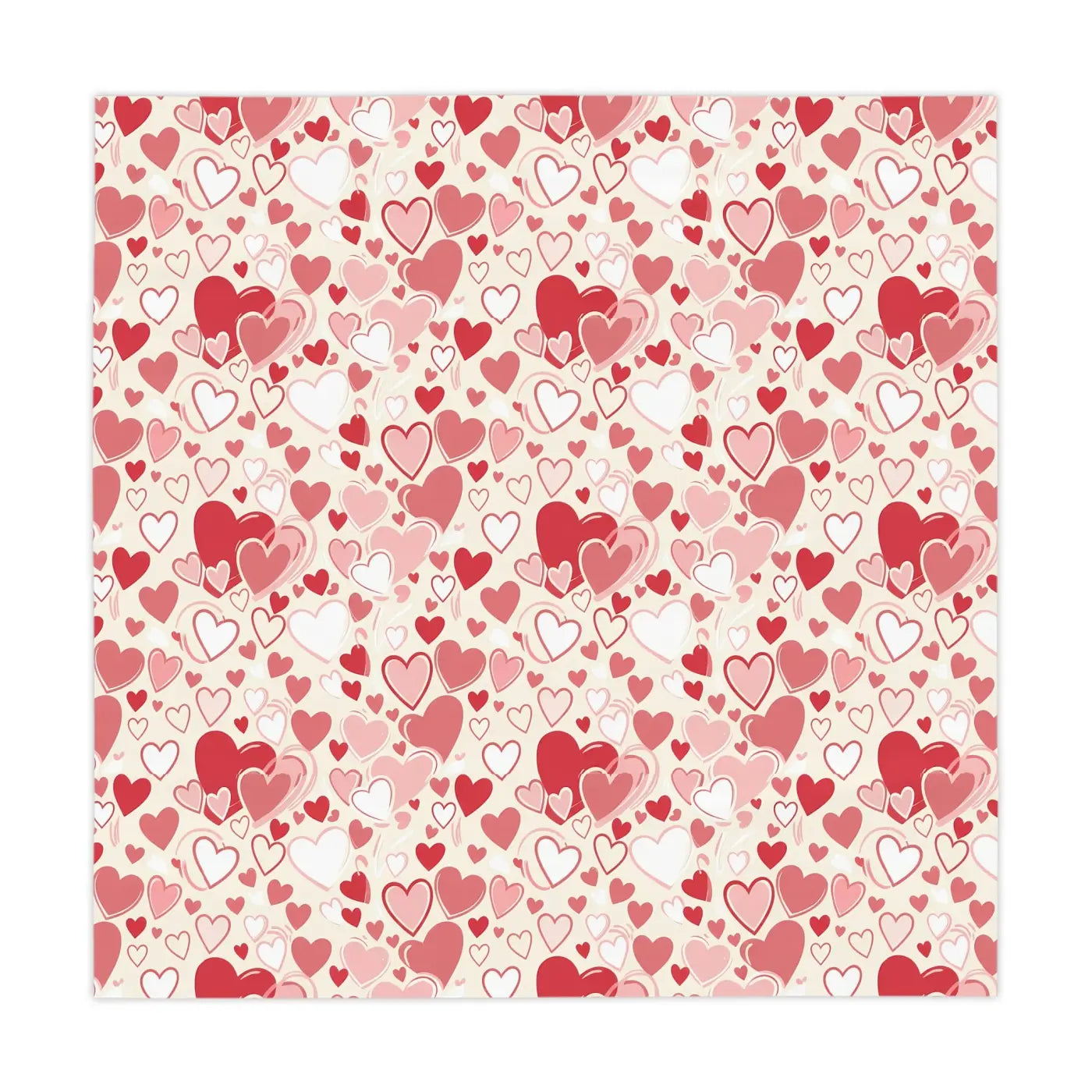 Heart Pattern Tablecloth - Affordable Joy in Durable Polyester - DipaliZ