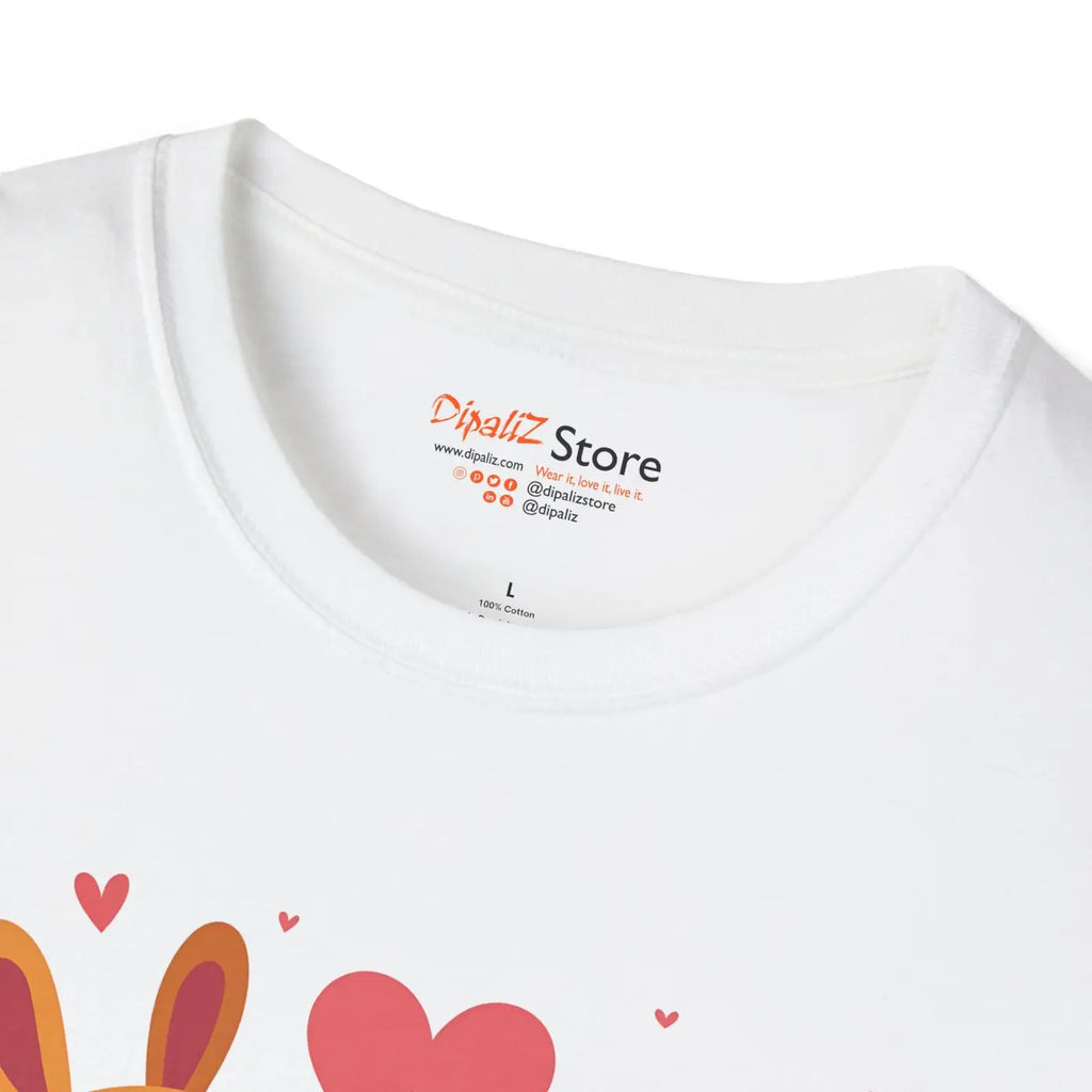Adorable Valentine's Day Dogs Unisex Tee for Dog Lovers - DipaliZ