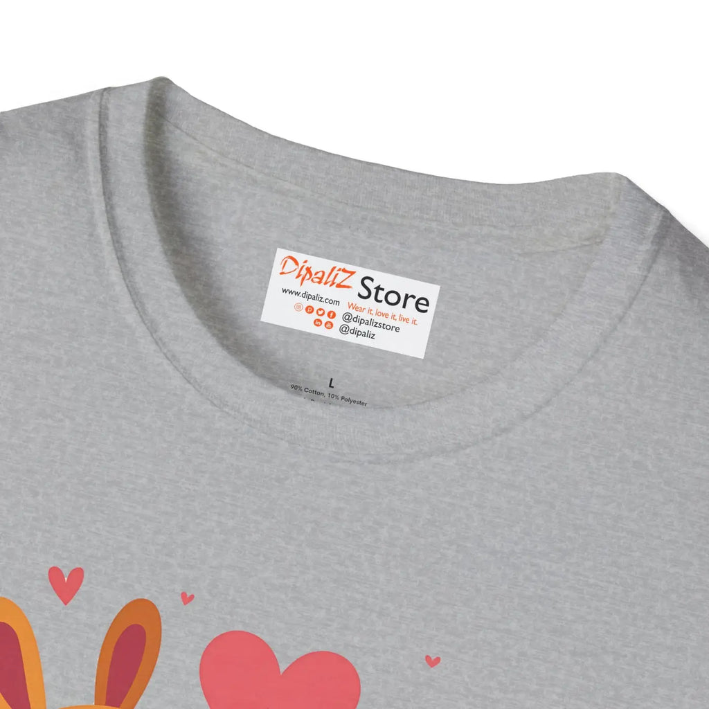 Adorable Valentine's Day Dogs Unisex Tee for Dog Lovers - DipaliZ
