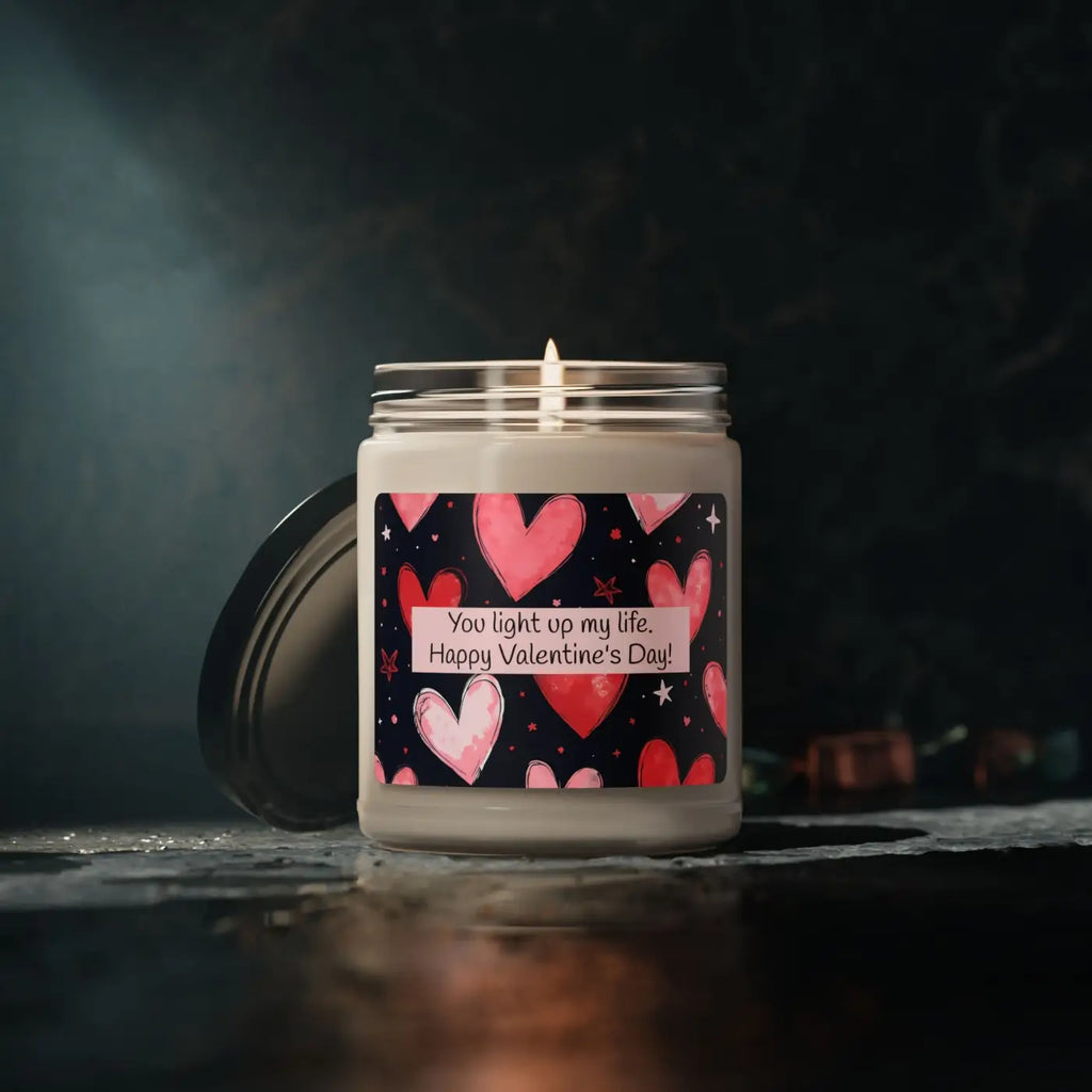 Scented Soy Candle - Valentine's Day Home Decor - DipaliZ