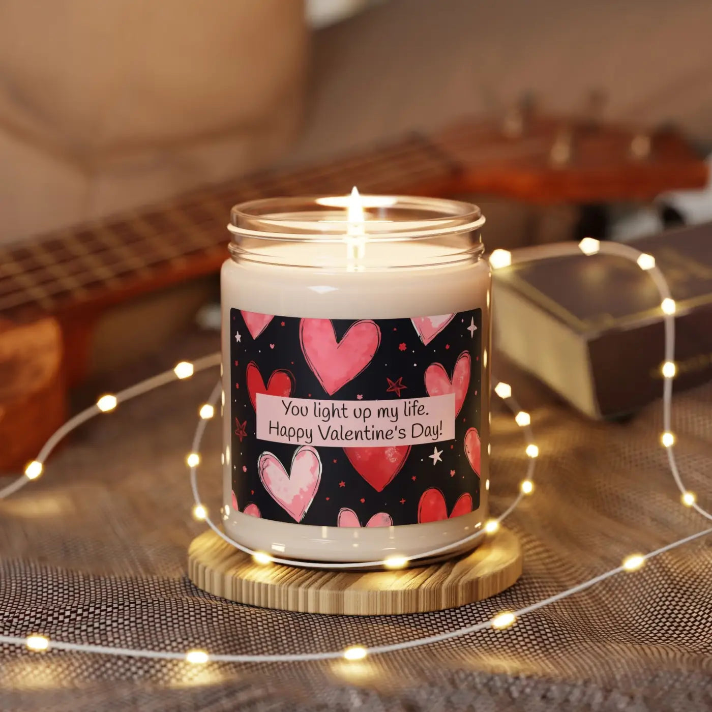 Scented Soy Candle - Valentine's Day Home Decor - DipaliZ