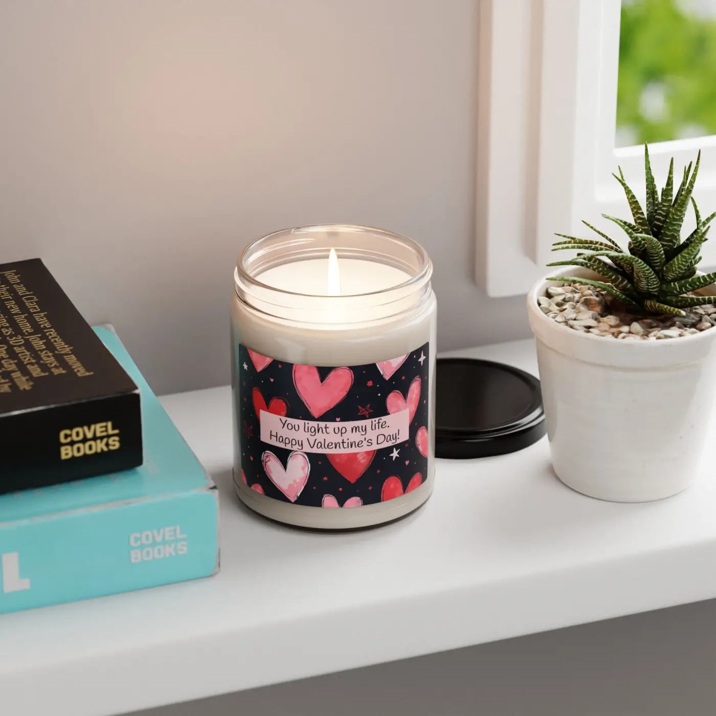 Scented Soy Candle - Valentine's Day Home Decor - DipaliZ