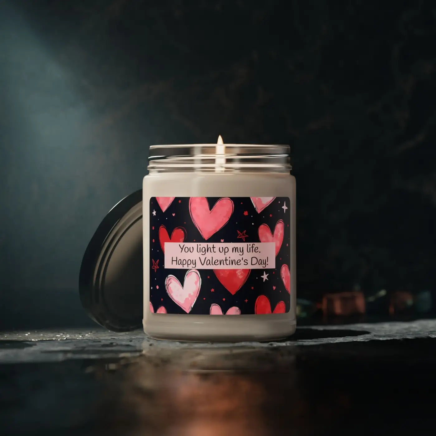 Scented Soy Candle - Valentine's Day Home Decor - DipaliZ