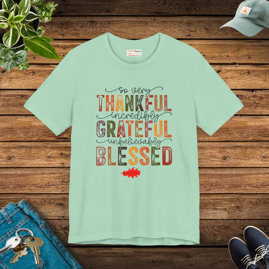 Thankful Vibes Unisex Tee - Soft Cotton Comfort - DipaliZ