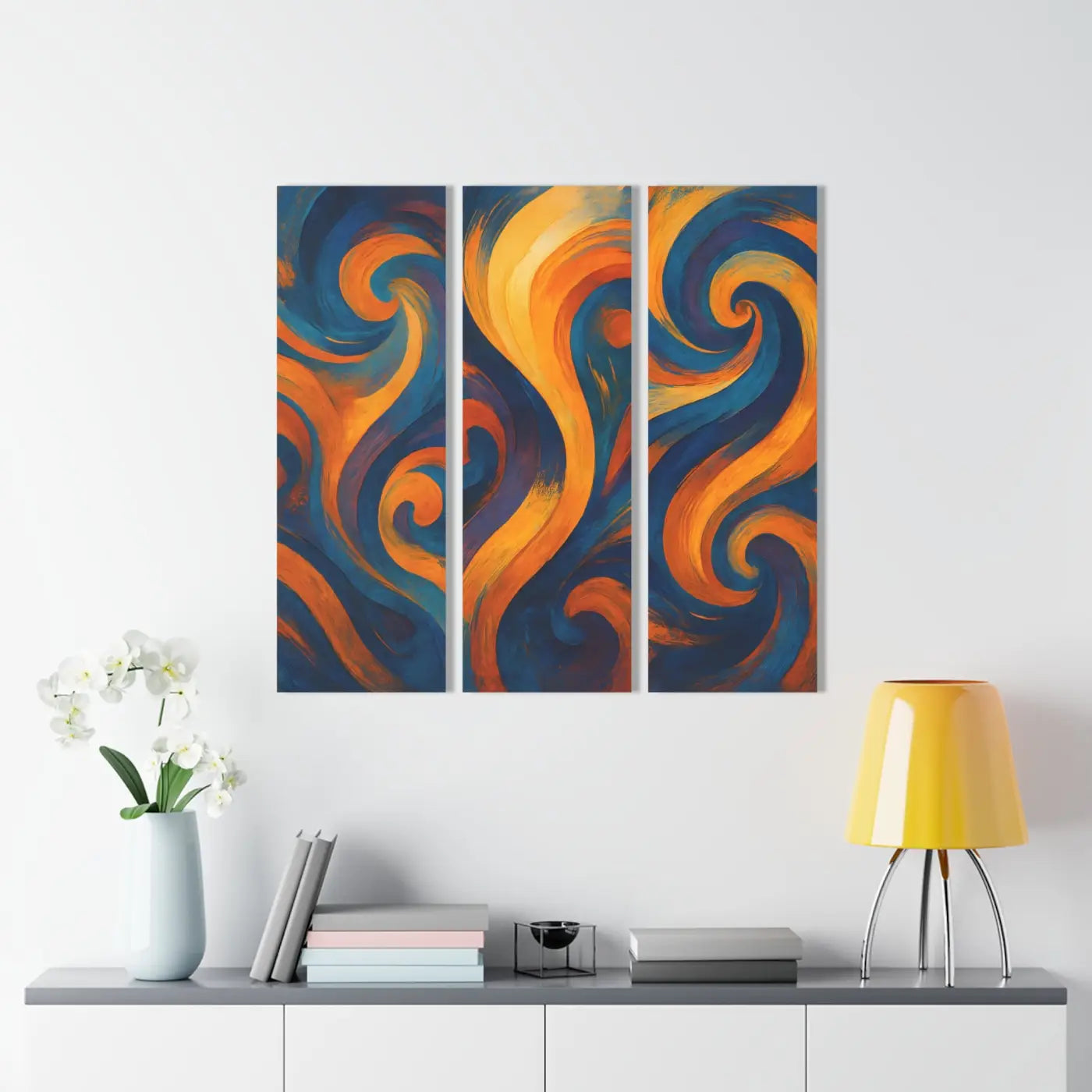 Vibrant Abstract Acrylic Modern Wall Art - Colorful Art Set - DipaliZ