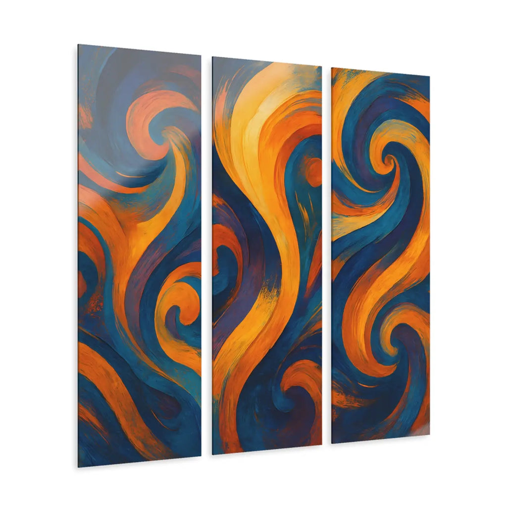 Vibrant Abstract Acrylic Modern Wall Art - Colorful Art Set - DipaliZ