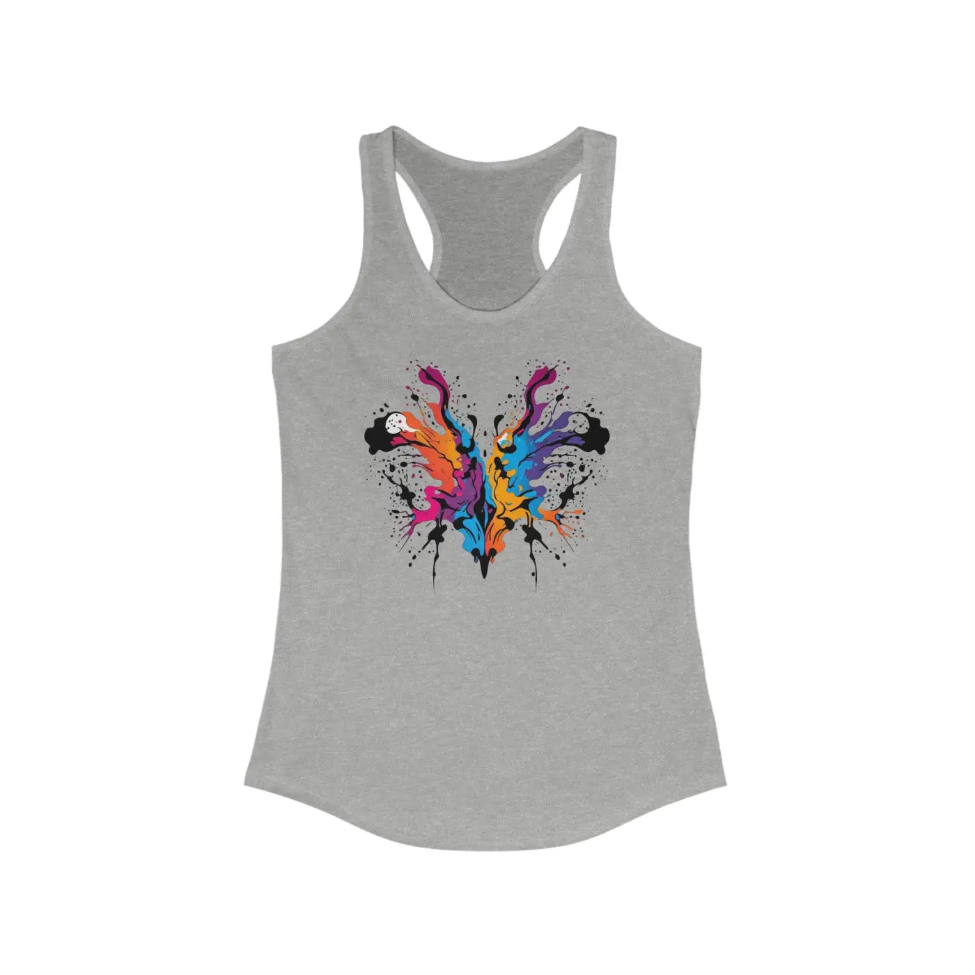 Vibrant Abstract Racerback Tank - Women's Activewear - DipaliZ
