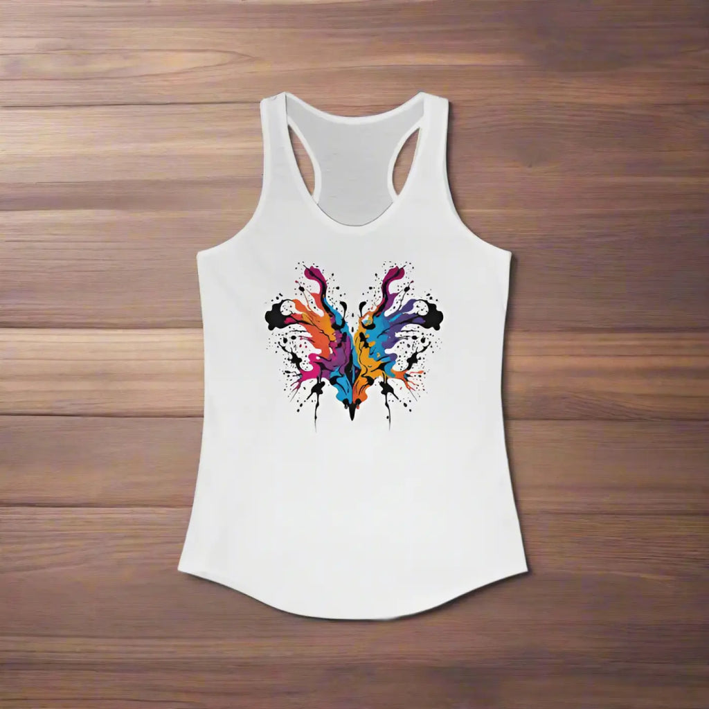 Vibrant Abstract Racerback Tank - Women's Activewear - DipaliZ