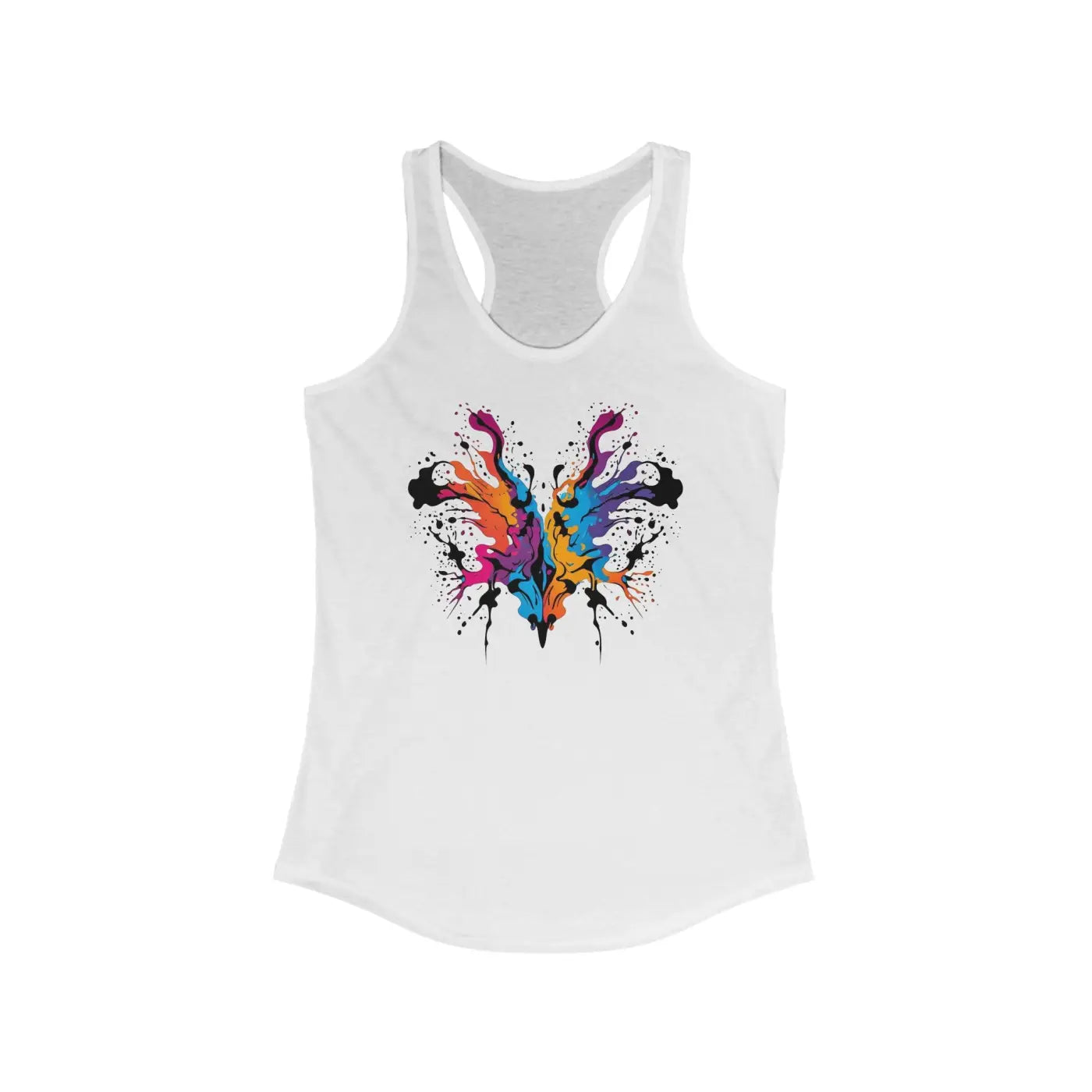 Vibrant Abstract Racerback Tank - Women's Activewear - DipaliZ
