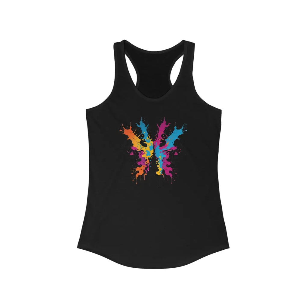 Vibrant Abstract Racerback Tank - Slim Fit Activewear - DipaliZ