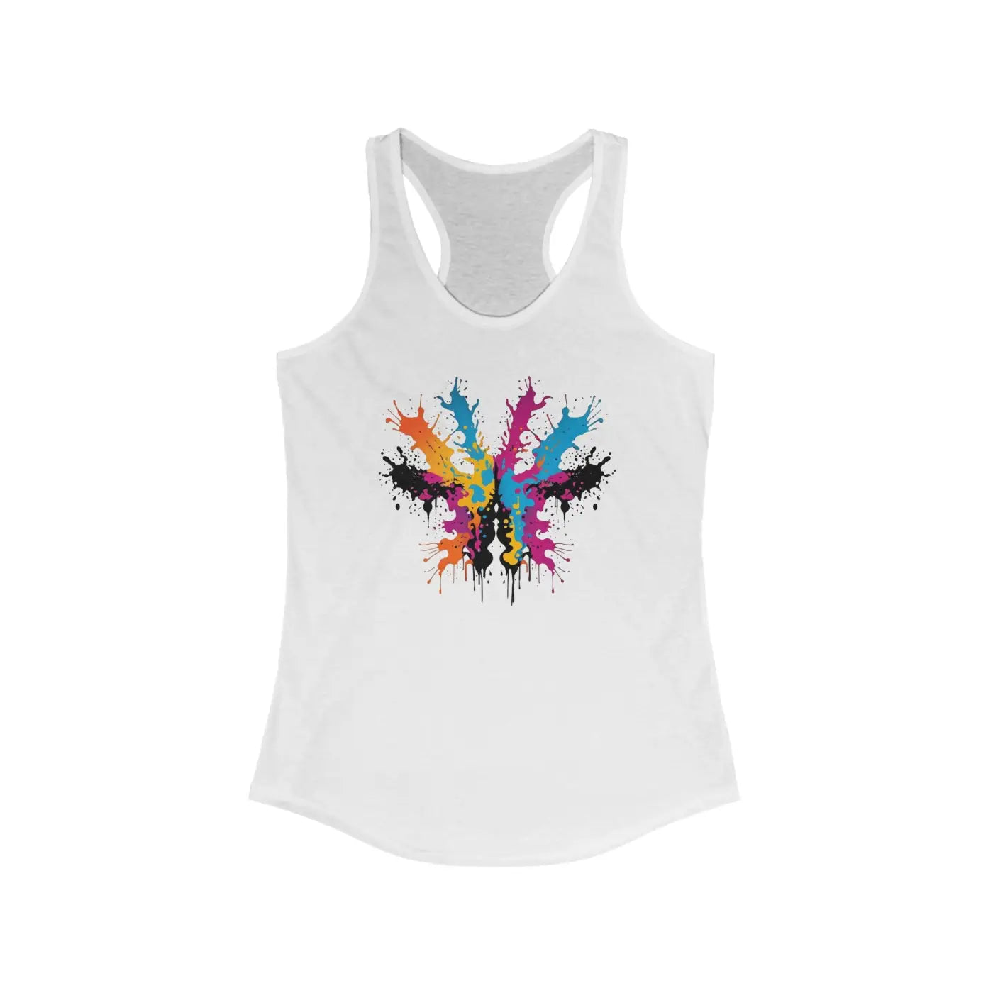 Vibrant Abstract Racerback Tank - Slim Fit Activewear - DipaliZ