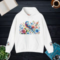 Unisex Heavy Hooded Sweatshirt - Vibrant Bird Design - DipaliZ