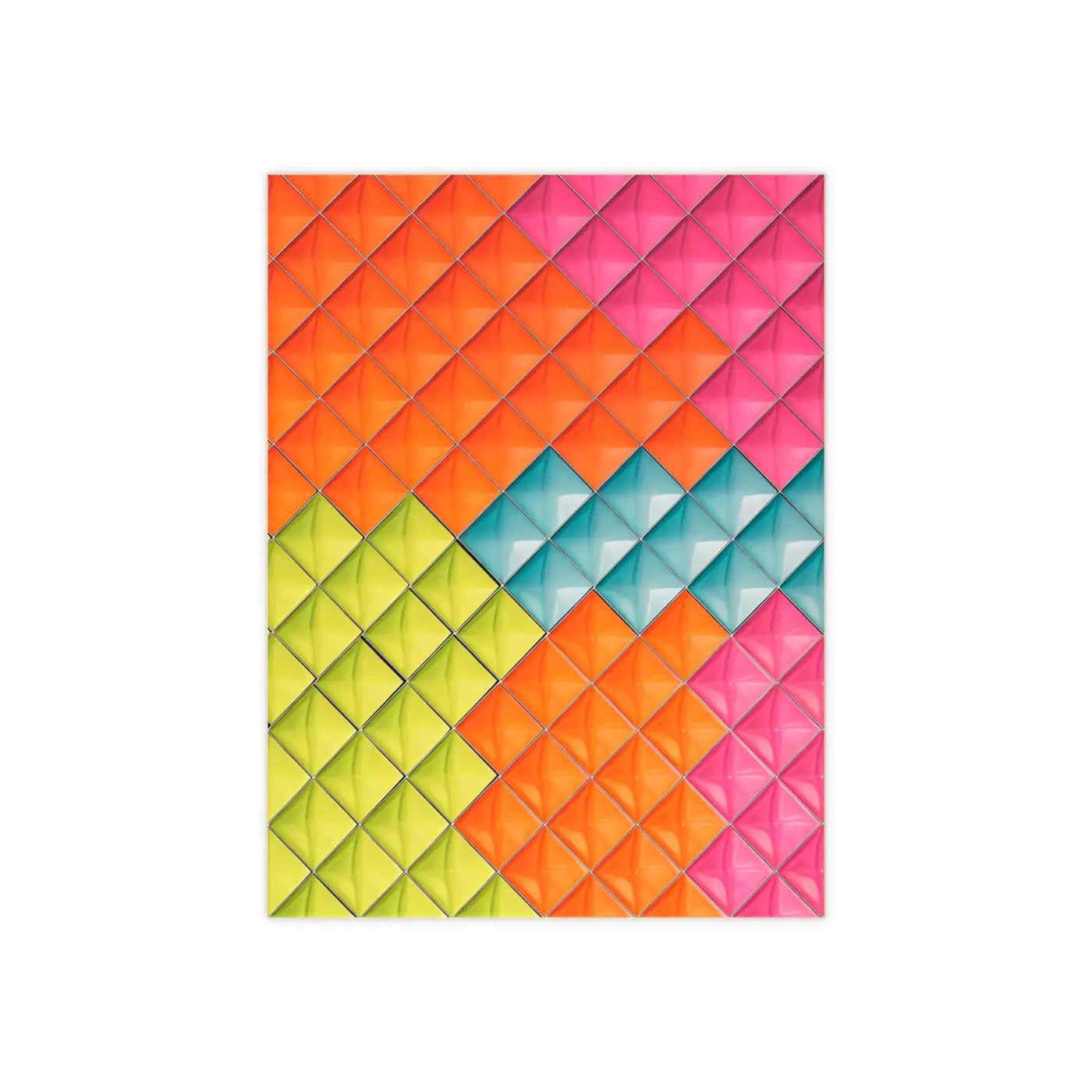 Vibrant Colored Abstract Ceramic Photo Tiles - Wall Decor - DipaliZ