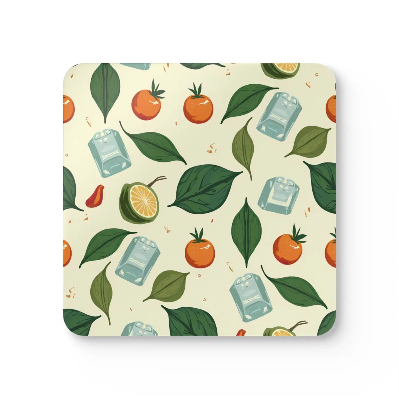 Vibrant Cork Coaster Set - Colorful Charm for Every Drink - DipaliZ