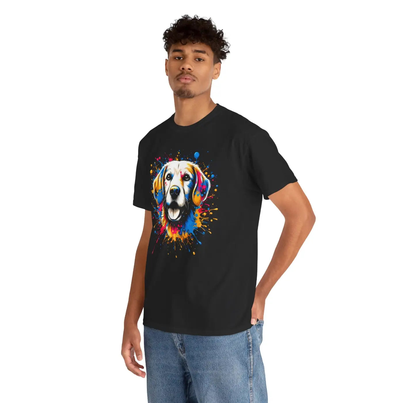 Dog Lover Tee - Fun Animal Art Design - DipaliZ