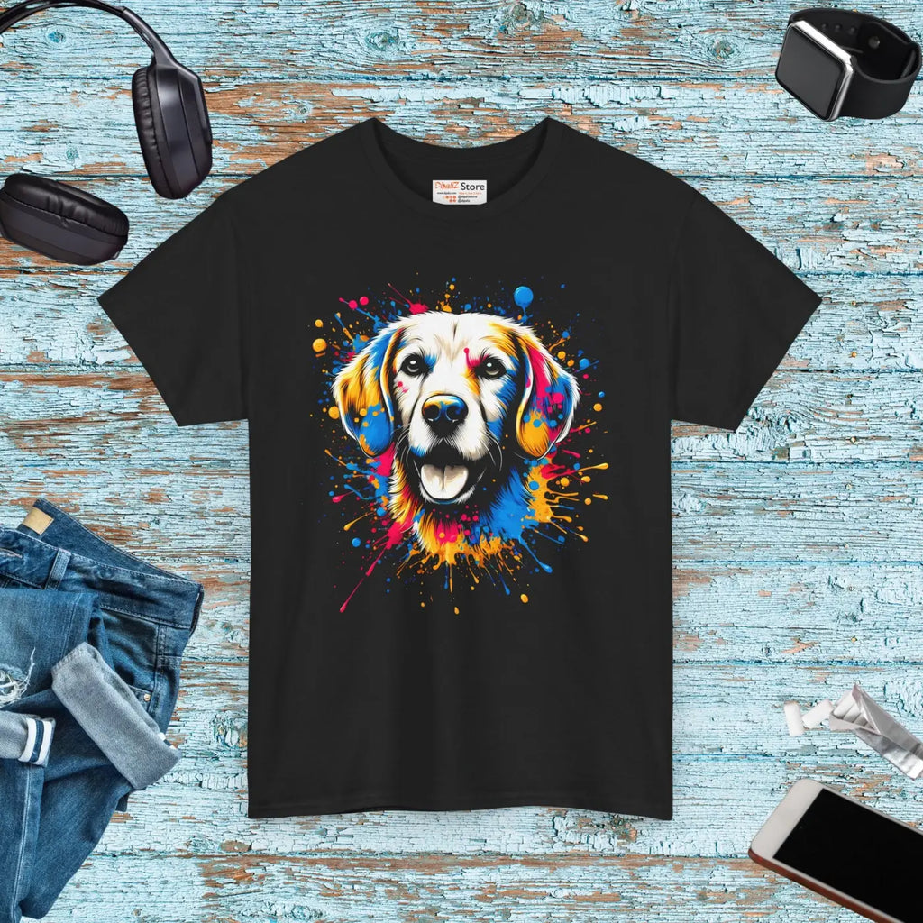 Dog Lover Tee - Fun Animal Art Design - DipaliZ