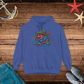 Fish Graphic Hoodie - Bold Beach Adventure Style - DipaliZ
