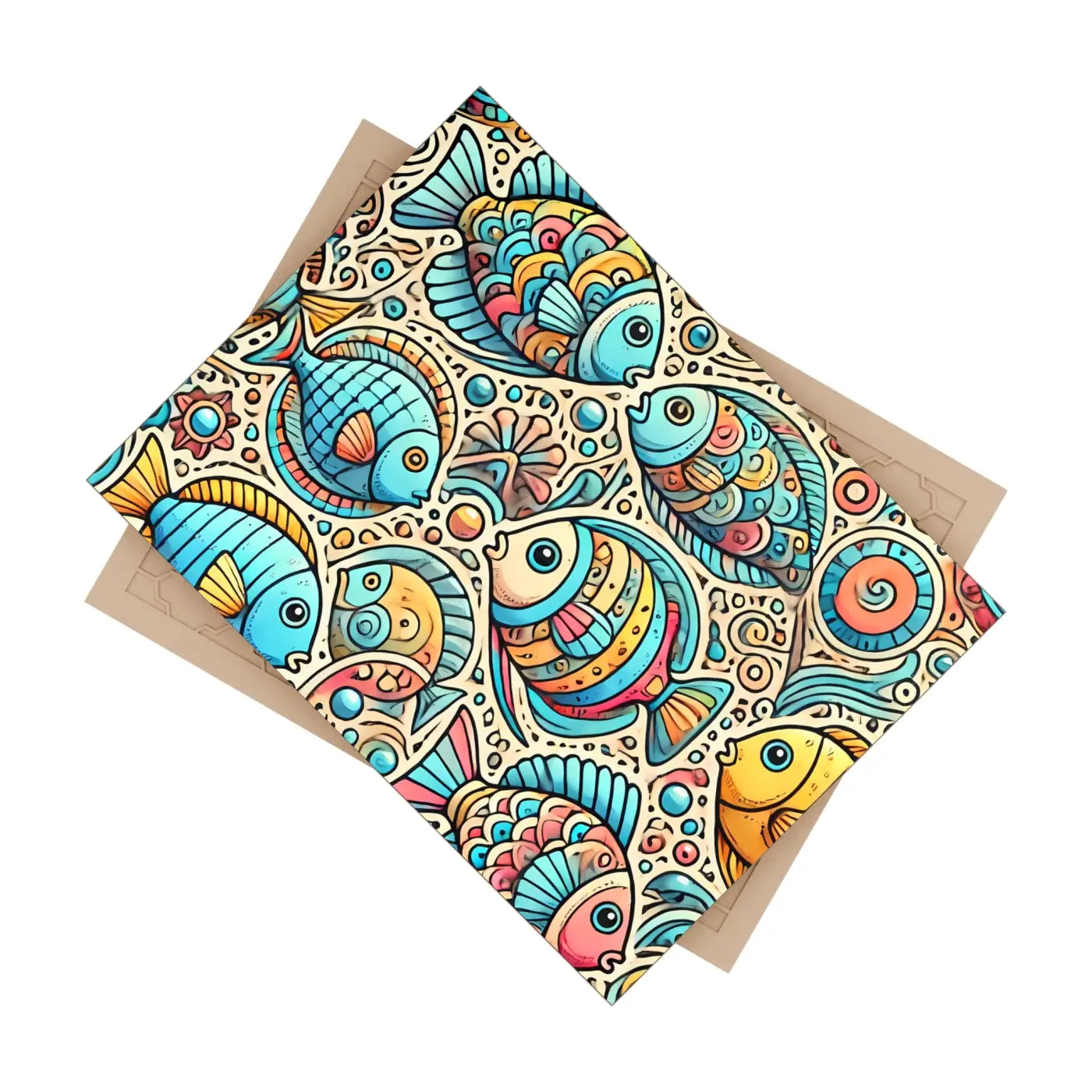 Vibrant Fishes Ceramic Photo Tile - Wall Decor - DipaliZ