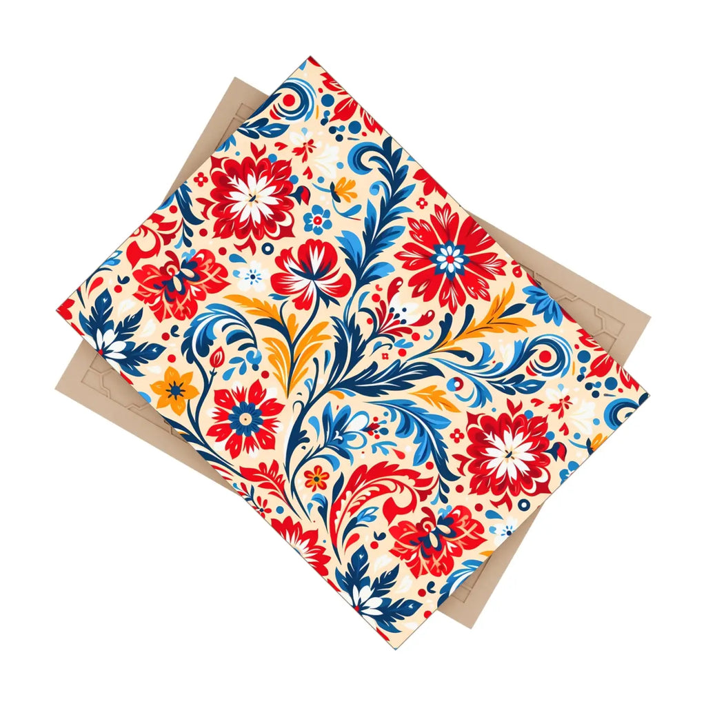 Vibrant Floral Ceramic Photo Tile - Wall Art Decor - DipaliZ