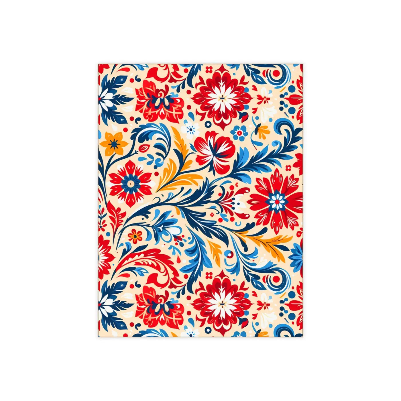 Vibrant Floral Ceramic Photo Tile - Wall Art Decor - DipaliZ