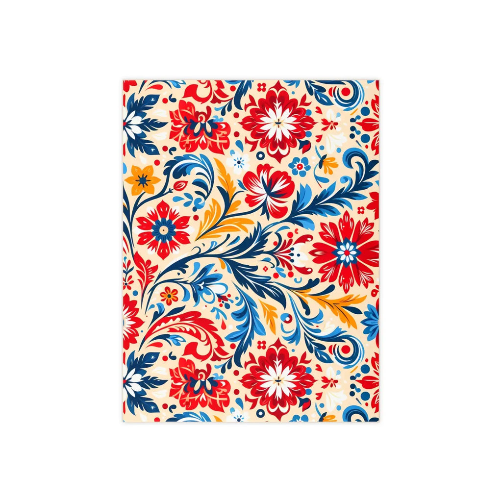Vibrant Floral Ceramic Photo Tile - Wall Art Decor - DipaliZ