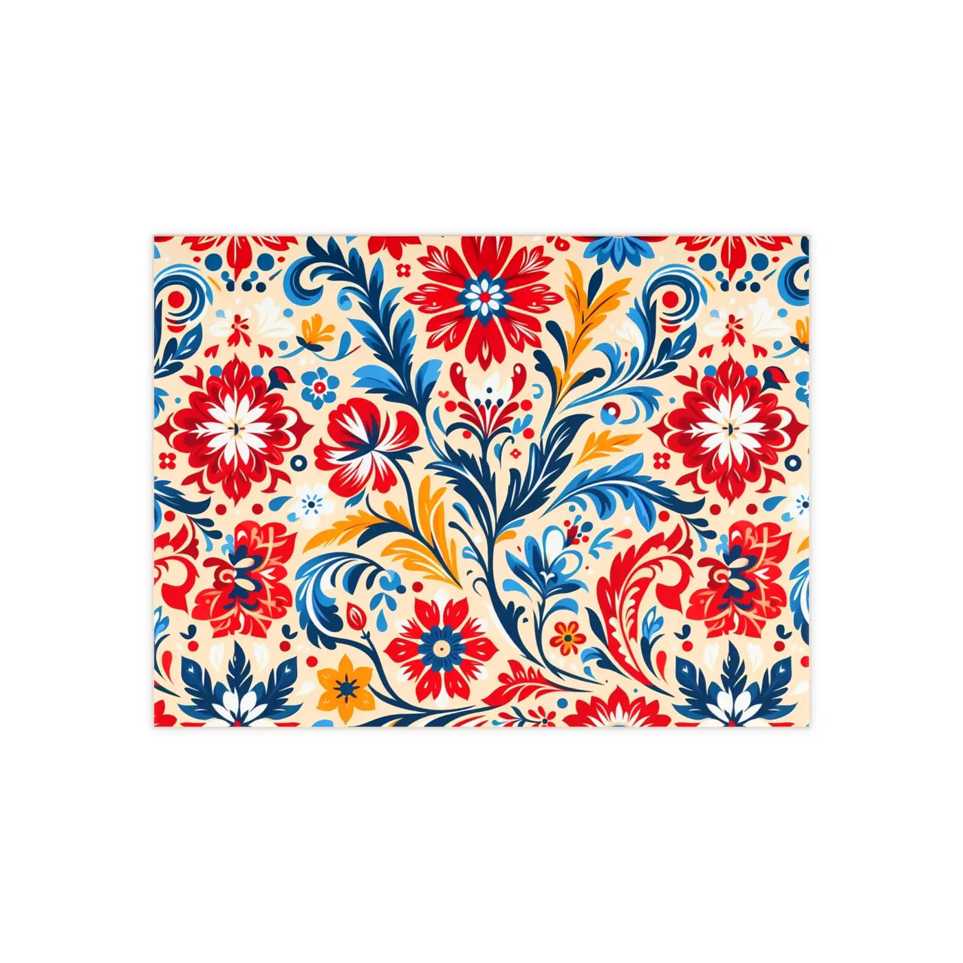 Vibrant Floral Ceramic Photo Tile - Wall Art Decor - DipaliZ