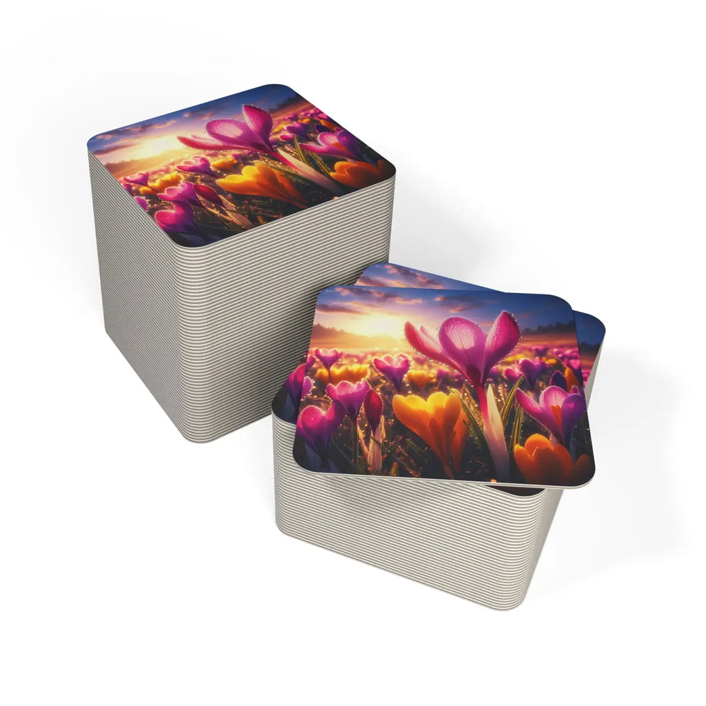 Vibrant Floral Coasters - Bold Home Decor Accent - DipaliZ