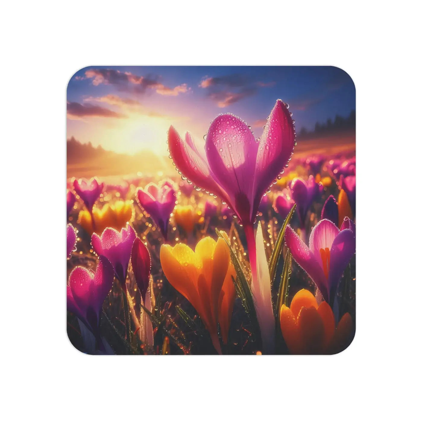 Vibrant Floral Coasters - Bold Home Decor Accent - DipaliZ